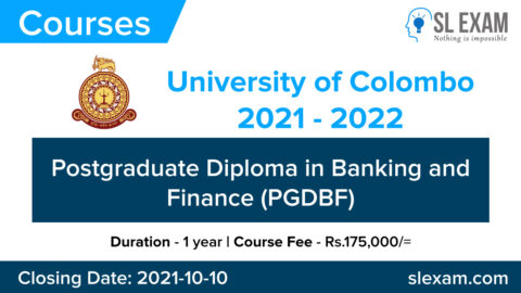 Postgraduate Diploma In Banking And Finance PGDBF 2021 University